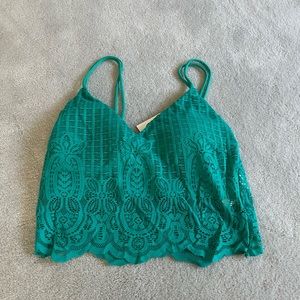 Fitted lacey top